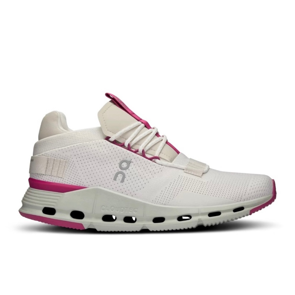 On Running Cloudnova Women's White and Pink *Barbie* Running Shoes Size 8